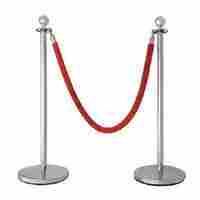 Queue Stand With Velvet Rope
