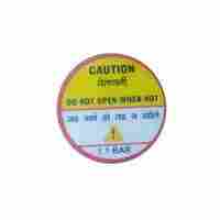 Caution Vinyl Adhesive Sticker