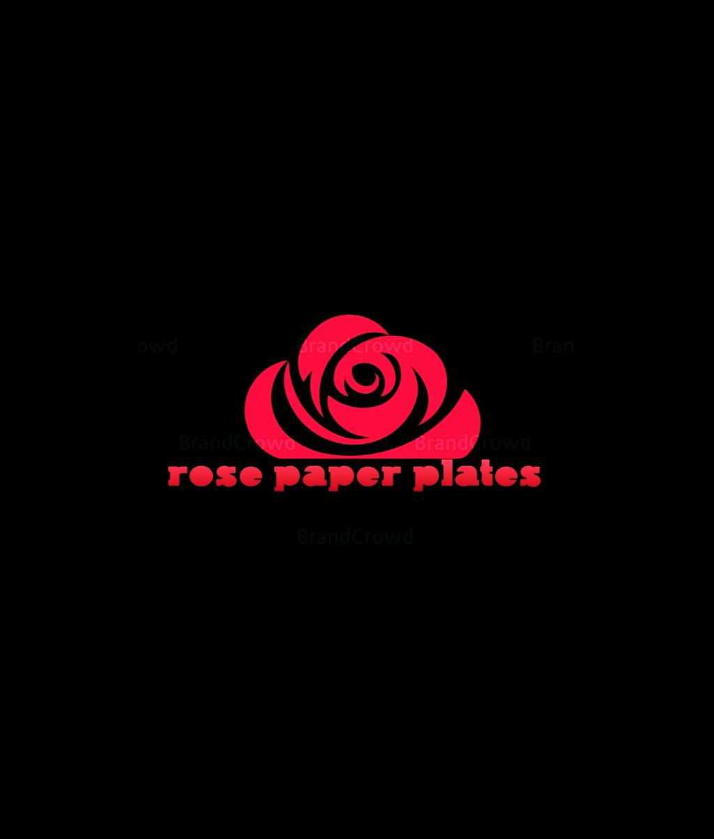 Rose Paper Plate