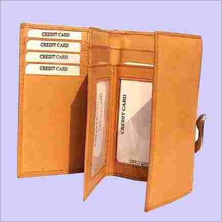 Leather Wallet - Cow Mathani (Tan)