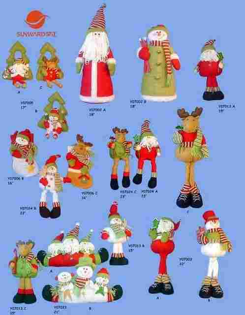 Christmas Decorative Handmade Fabric Santa