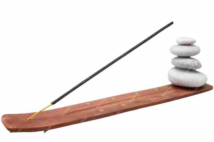 Incense Holder/Agarbatti Stand Gifts Wooden Handicrafts Standard (Sun Brass Inlay).