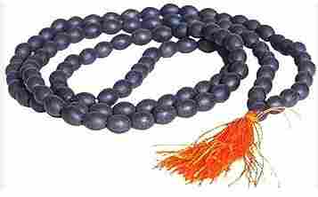 Pure Unpolished Black Ebony Wood Karungali Malai (Beads)
