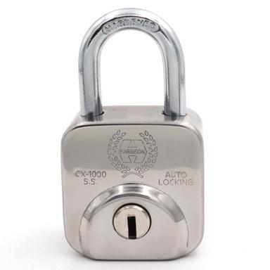 Stainless Steel Square Padlock, 52mm 12 Pin With 3 Computerised Keys CX-1000-0594