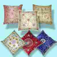 Zari Embroidered Cushion Covers