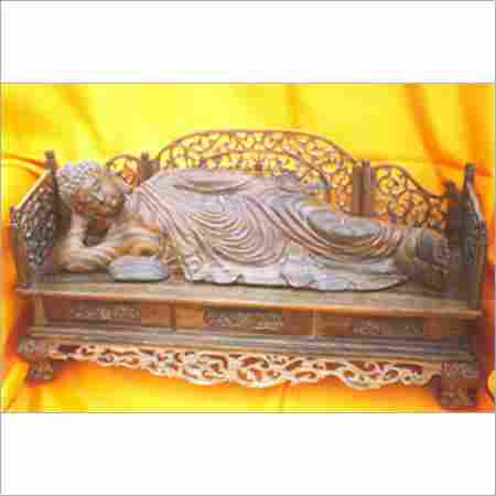 Termite Proof Sleeping Wooden Buddha