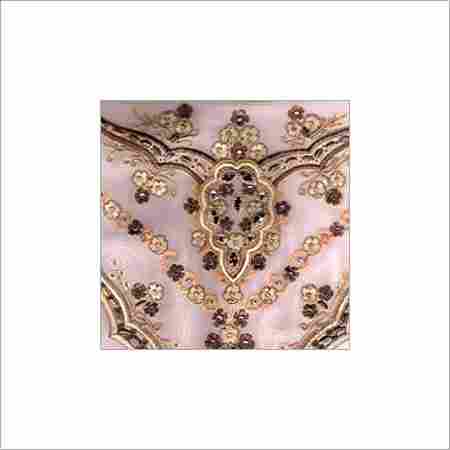 Designer Embroidered Silk Fabric