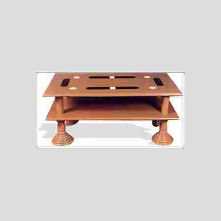 Antique Coffee Table With Exclusive Marble Inlays