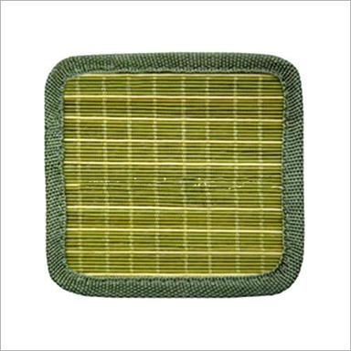 Square Green Color Bamboo Coaster Mat