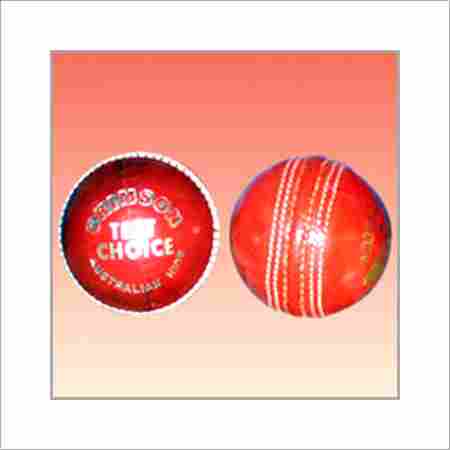 Red Color Leather Cricket Balls