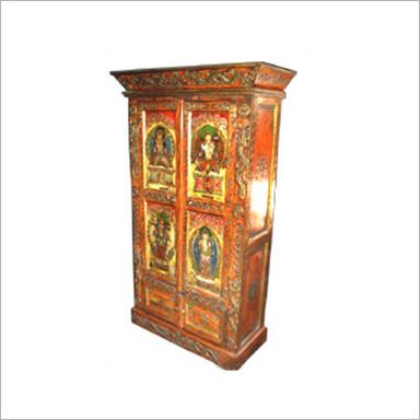 Traditional Image Painted Wooden Cabinet