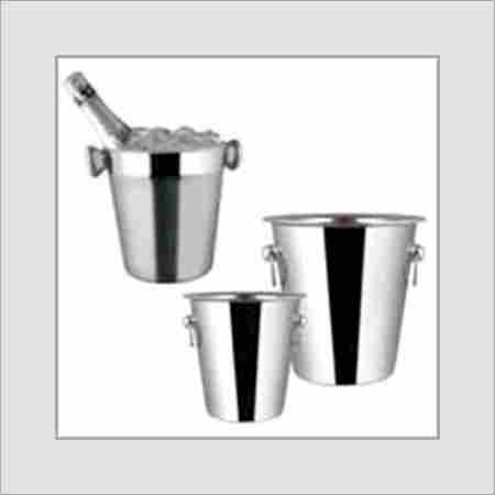 Stainless Steel Round Shape Ice Bucket