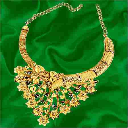 GOLD BRIDAL NECKLACE