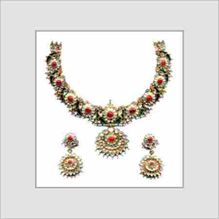 Kundan Necklace Set For Ladies