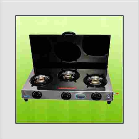 Three Burner Gas Stove With Cover