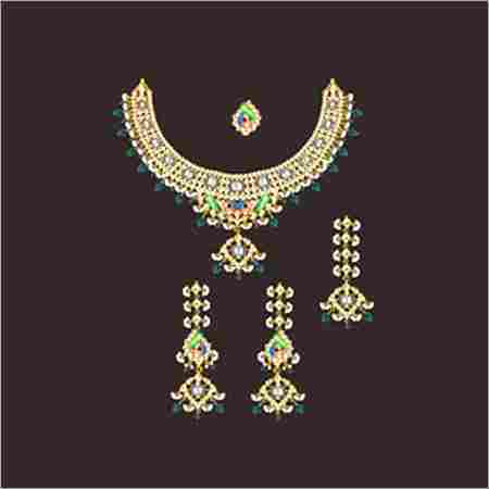 Kundan Necklace Set For Ladies