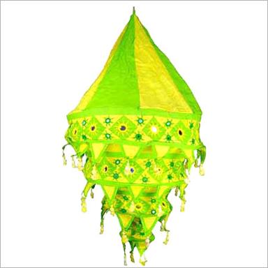 Green & Yellow Designer Cotton Lamp Shade
