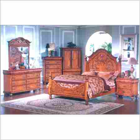 Wooden Storage Double Bed