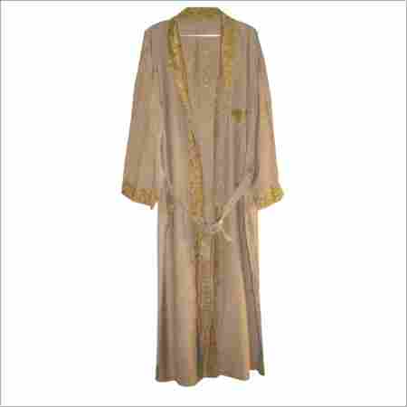 Kashmiri Embroidered Spun Woolen Dressing Gown Robe