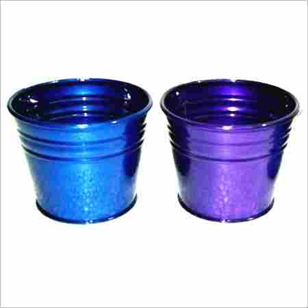 Colored Powder Coated Garden Pot
