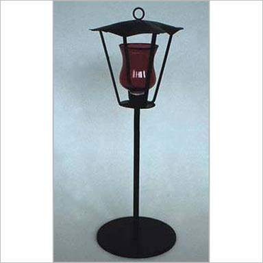 Black Free Stand Hurricane Lantern