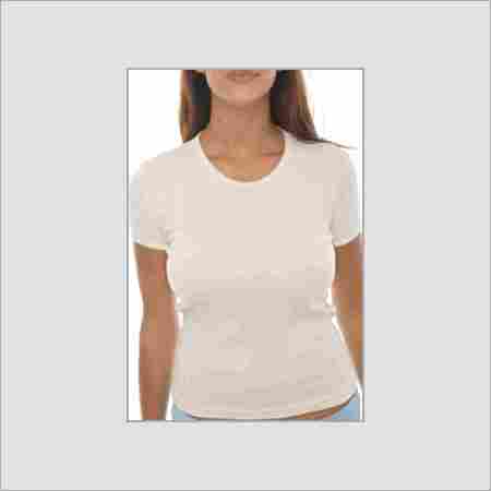 Plain White Basic Girl T-Shirt