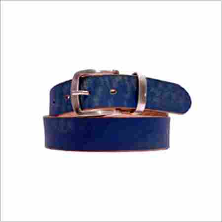 Plain Blue Leather Belts