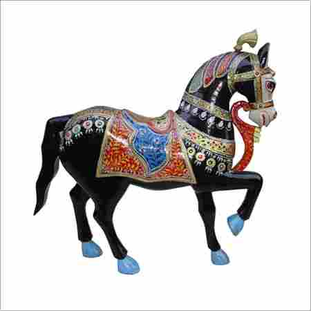 Handicraft Wooden Painted Horse