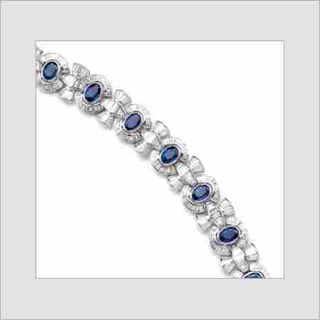 Handcrafted Designer Silver Gemstone Bracelet