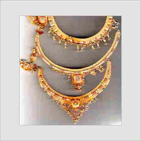 Handcrafted Designer Gold Necklace