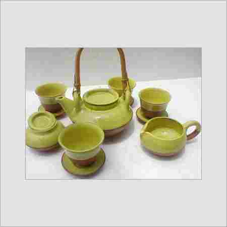 Ceramic Bencia Yellow Tea Set