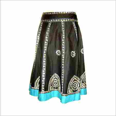 Fancy Belted Full Skirt