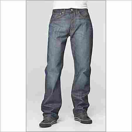 Plain Pattern Denim Jeans
