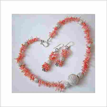 Designer Coral Necklace Set 