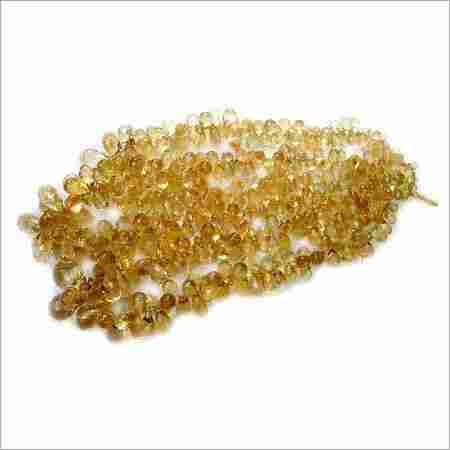 Citrine Faceted Drops Necklace