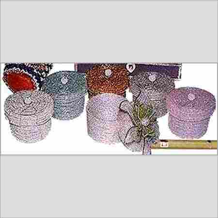 Floral Beaded Trinket Boxes