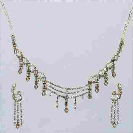 Designer Diamond Necklace Set 