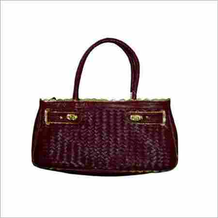 Ladies Weaving Leather Handbag