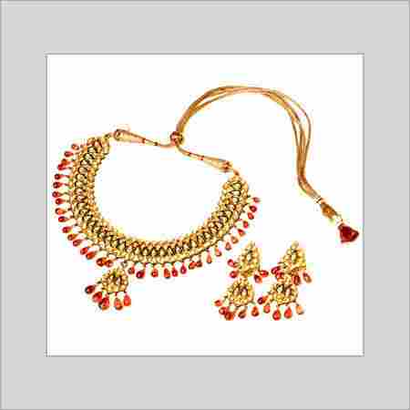 Kundan And Polki Necklace Set