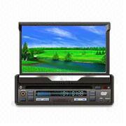 Black 1 Din In-Dash Car Dvd Player With Touch Screen