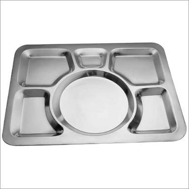 Silver Stainless Steel Rectangular Partition Tray
