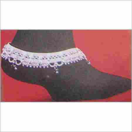 Broad Silver Paajeb (Anklet)