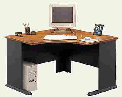 Wooden Corner Computer Table