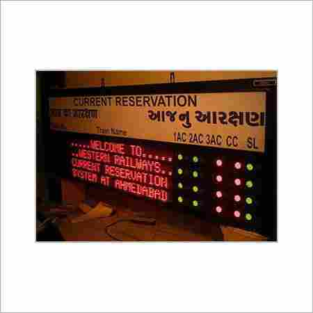 DIGITAL RAILWAY MESSAGE BOARD