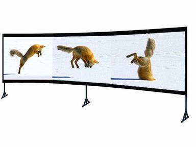 Eyeleted Rear Soft Projection Screen