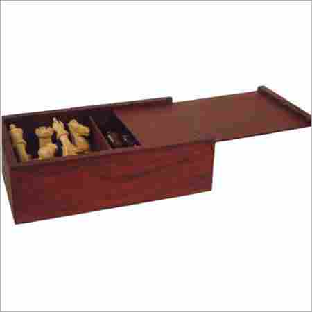 Wooden Storage Box For Chessmen