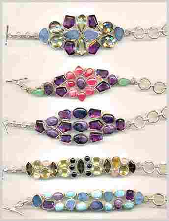 Semi Precious Gemstone Bracelets