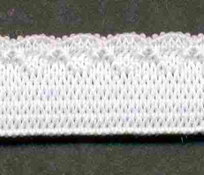 Pure White Knitted Elastic Tape