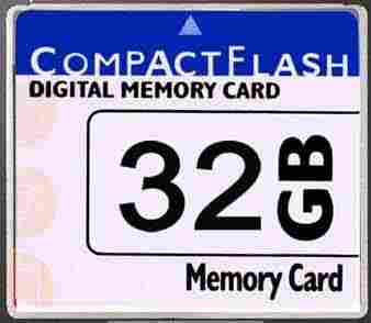 Compact Flash Digital Memory Card
