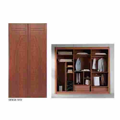 Compact Wooden Multi Section Wardrobe